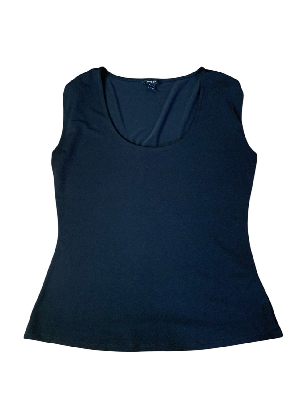 RW&CO Black Scoop Neck Sleeveless Tank Top Women's Size Medium